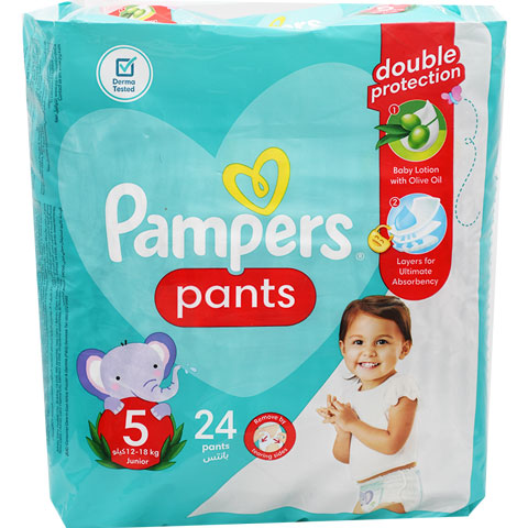 Pampers Pants (5)(12-18kg) Junior 24 Pieces