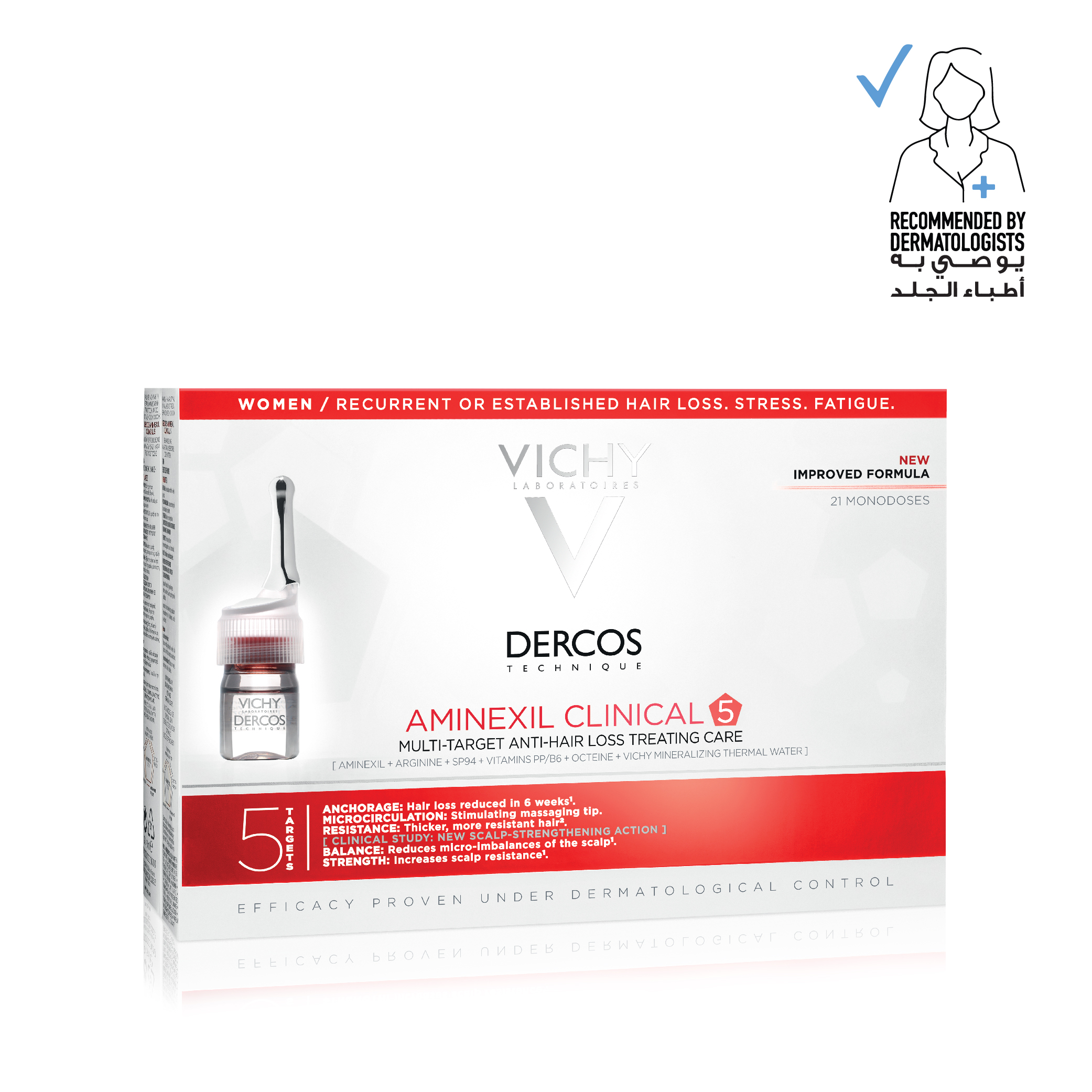 Vichy Dercos Alaminexil Clinical 5 for Women 21X6ml