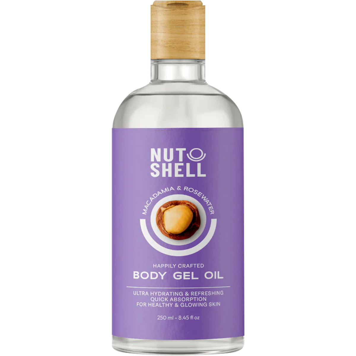 Nut Shell Macadamia and Rosewater Body Gel Oil 250 ml