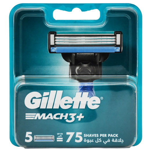Gillette Mach (3+) Blades 5 Pieces