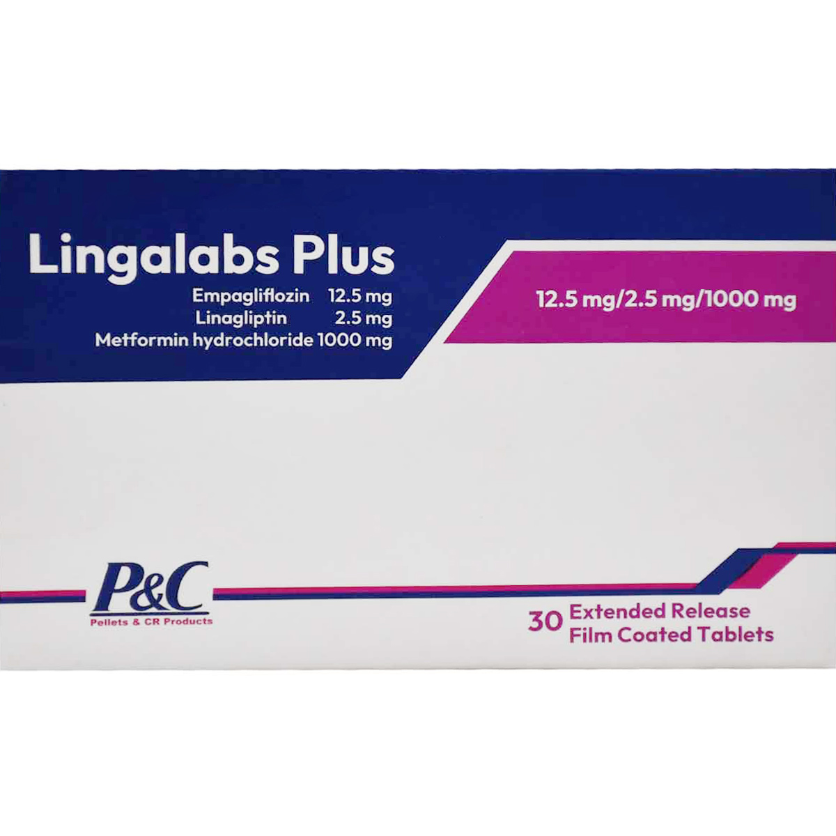 Lingalabs Plus 12.5/2.5/1000mg 30 Film Coated Tablets