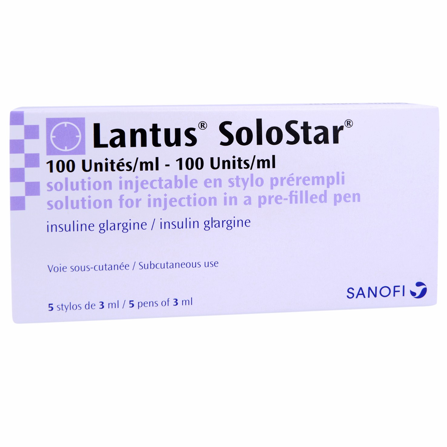 Lantus 100U/ml 3mlx 5/Solostar (Refrigerated)
