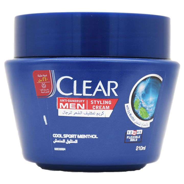 Clear Men Cool Sport Menthol Cream 210ml