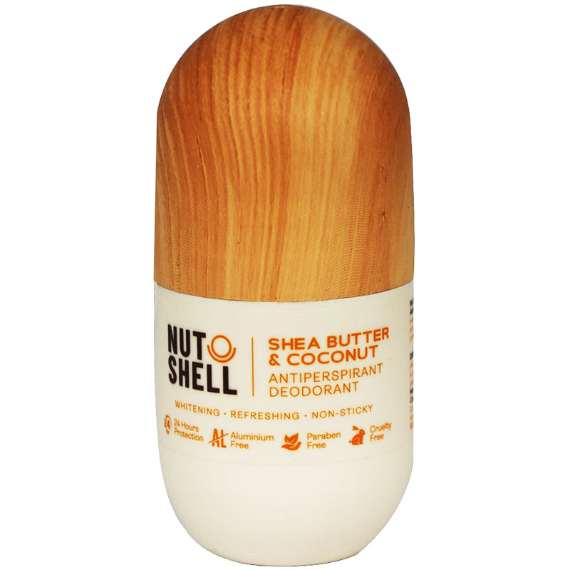 Nut Shell Shea Butter and  Coconut Deodorant Roll On 50ml