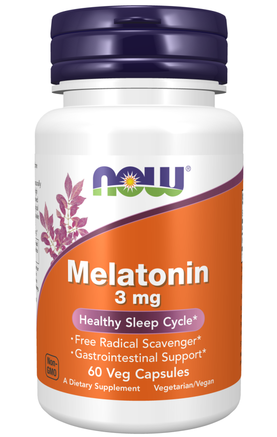 Now Melatonin 3mg 60 Capsules
