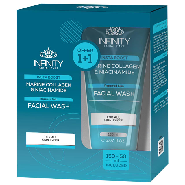 Infinity Insta Boost Facial Wash (150ml + 50ml) (Offer Pack)