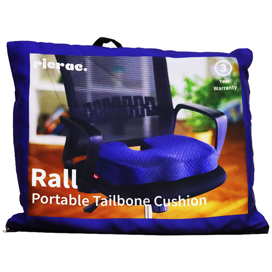 Ricrac Rall Portable Tailbone Cushion Blue