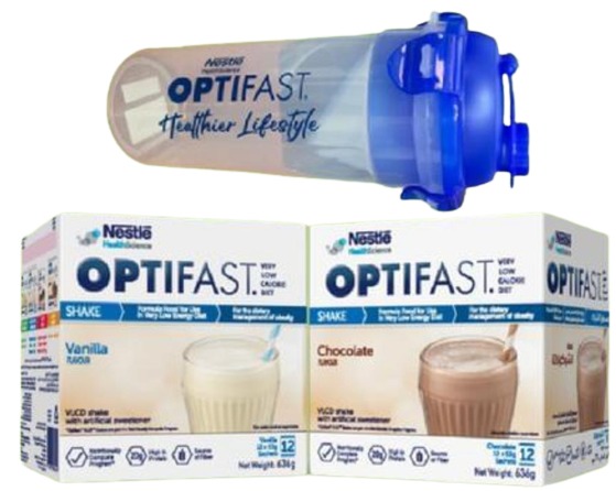 Optifast Shake Vanilla&Chocolate + Shaker 2x12 Sachet (Offer Pack)