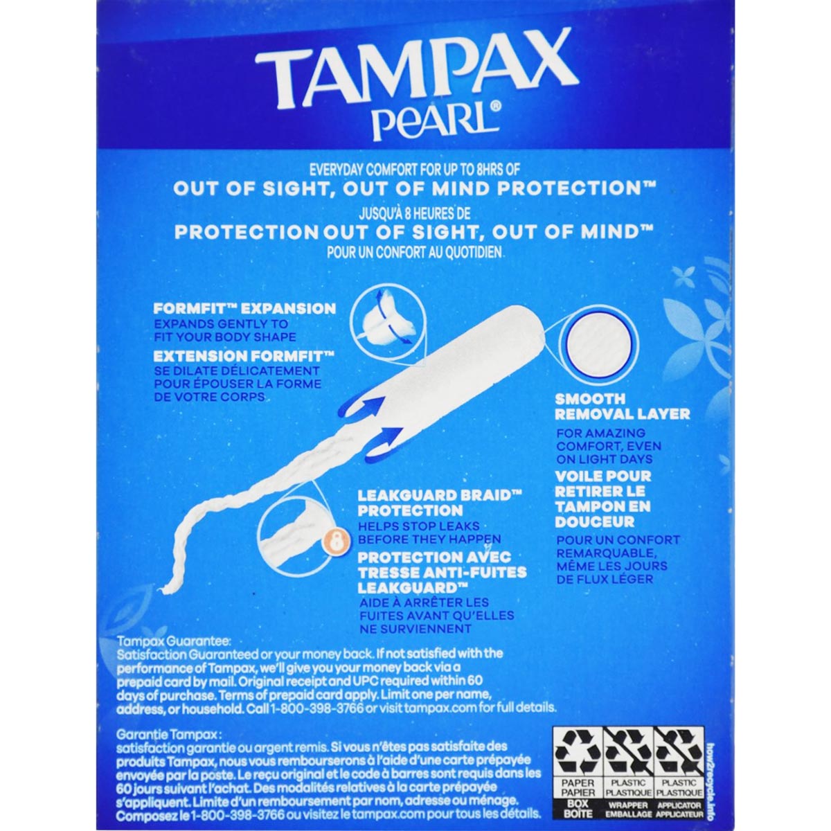Tampax Pearl Tampons Super Plus 18 Pieces image number 2