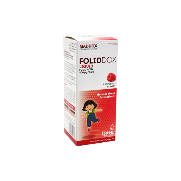 Foliddox 400 mcg 5ml Rasberry Flavor Liquid 150ml
