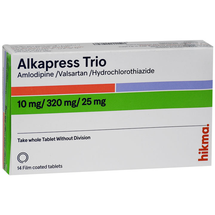 Alkapress Trio10mg/320mg/25mg14 Film Coated Tablet