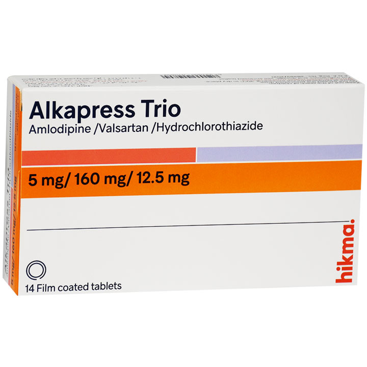 Alkapress Trio 5mg/160mg/12.5mg14 Film Coated Tablet
