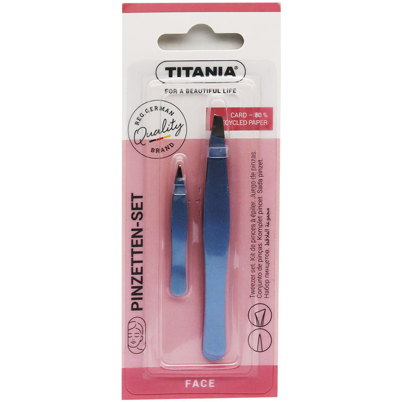 Titania Tweezer Set 2 pieces /1072/Bl B