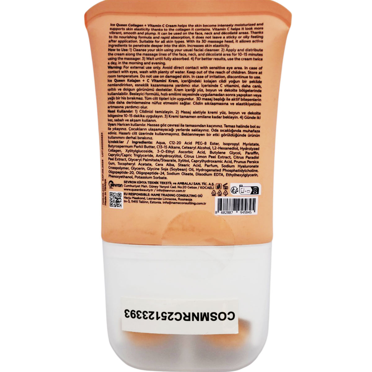 Queen Collagen Vitamin (C) Face Neck and Decollete Cream 80ml image number 1