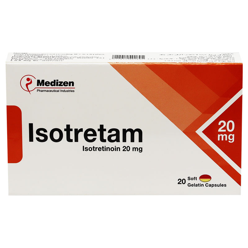 Isotretam 20 mg 20 Soft Gelatin Capsules