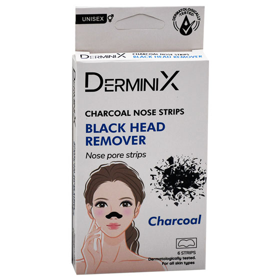 Derminix Charcoal Nose Blackhead Remover 6 Pieces