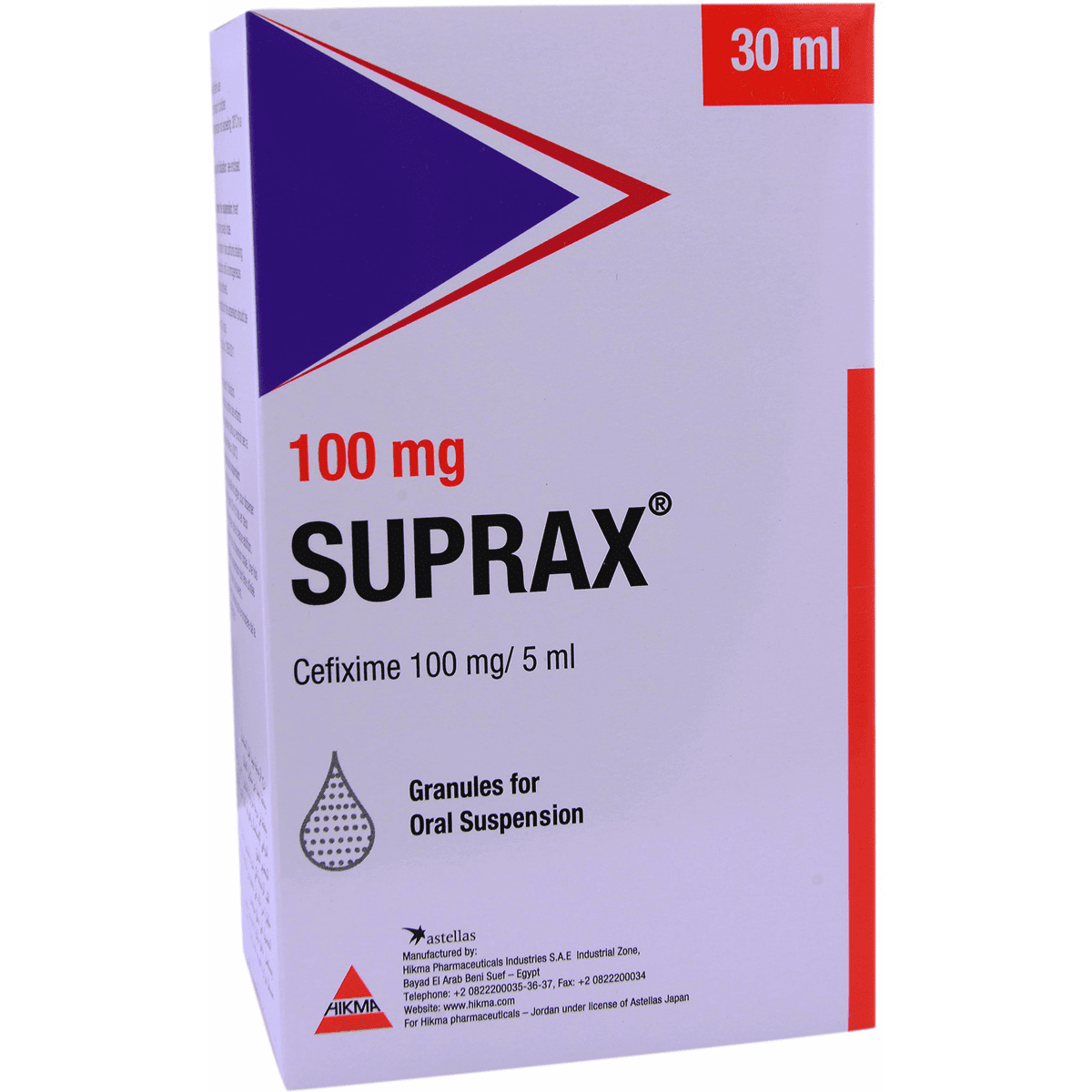 Suprax 100mg/5ml 30ml Suspension