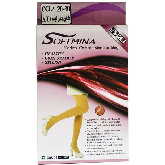 Softmina 5001 Pantyhose Ccl2 AT ( Small ) Beige