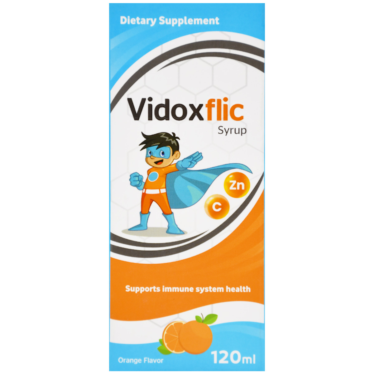 Vidoxflic Orange Flavor Syrup 120 ml