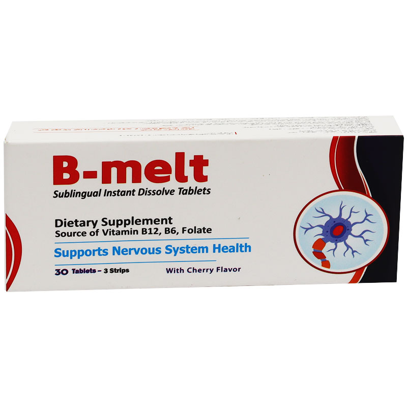 B Melt Cherry Flavor 30 Sublingual Tablets