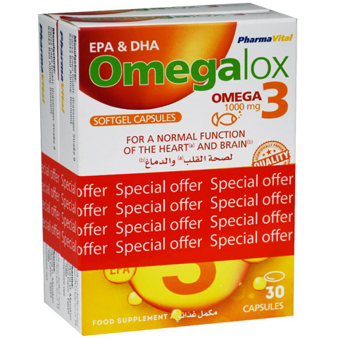 Omegalox 3 1000mg 30 Capsule 1+50% Discount (Offer Pack)