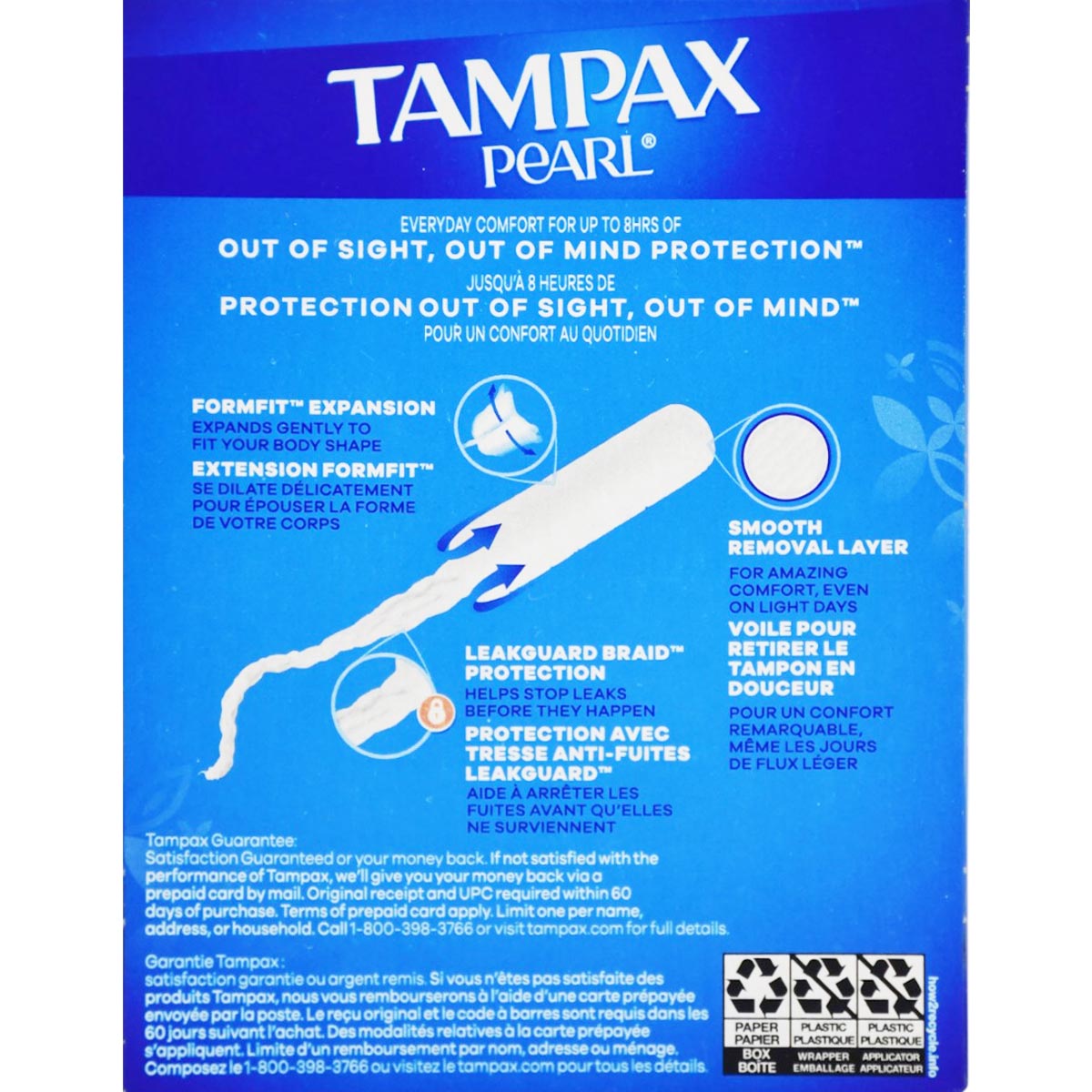 Tampax Pearl Tampons Super 18 Pieces image number 1