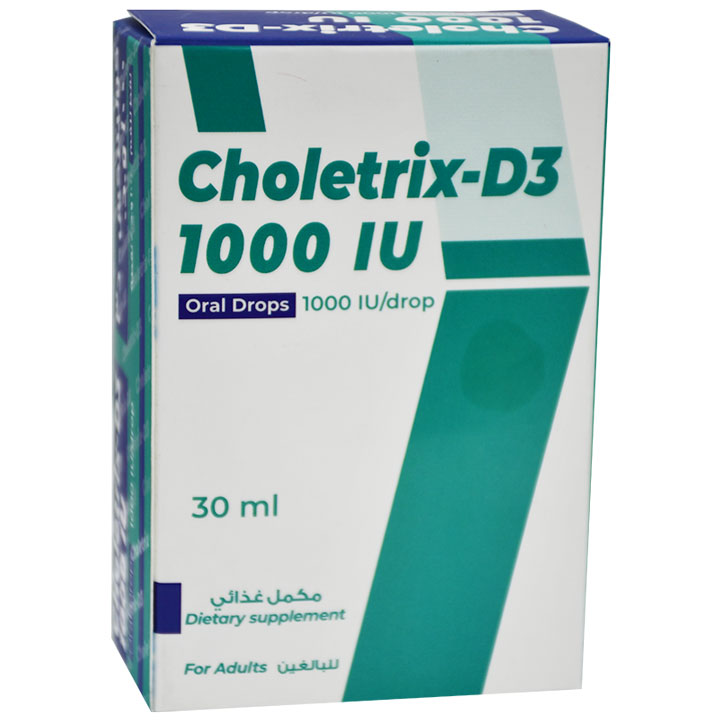 Choletrix-D3 1000 IU Oral Drops For Adults 30ml
