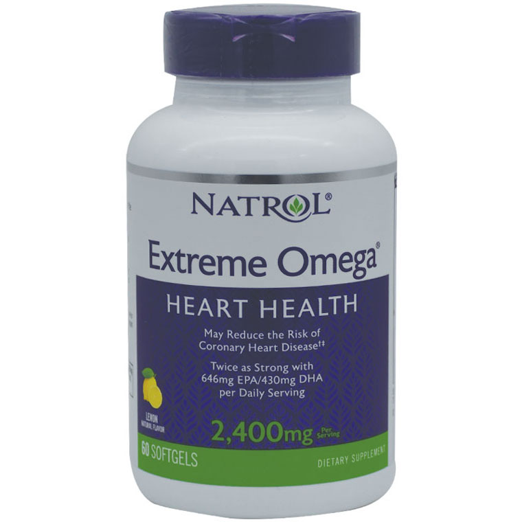 Natrol Extreme Omega 2400mg (EPA&DHA) 60 Capsule