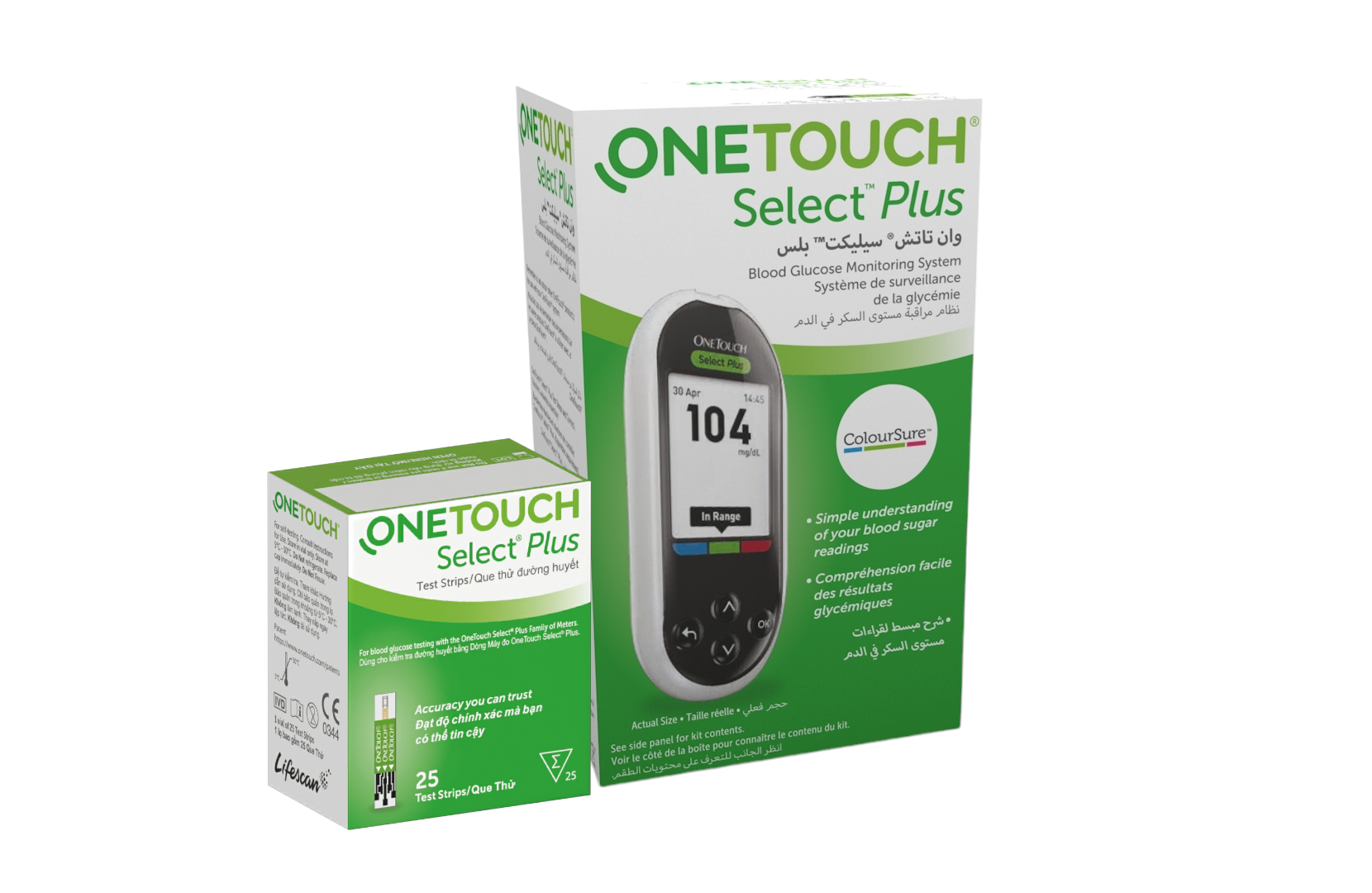 One Touch Select Plus Monitor+25 Strips (Offer Pack)
