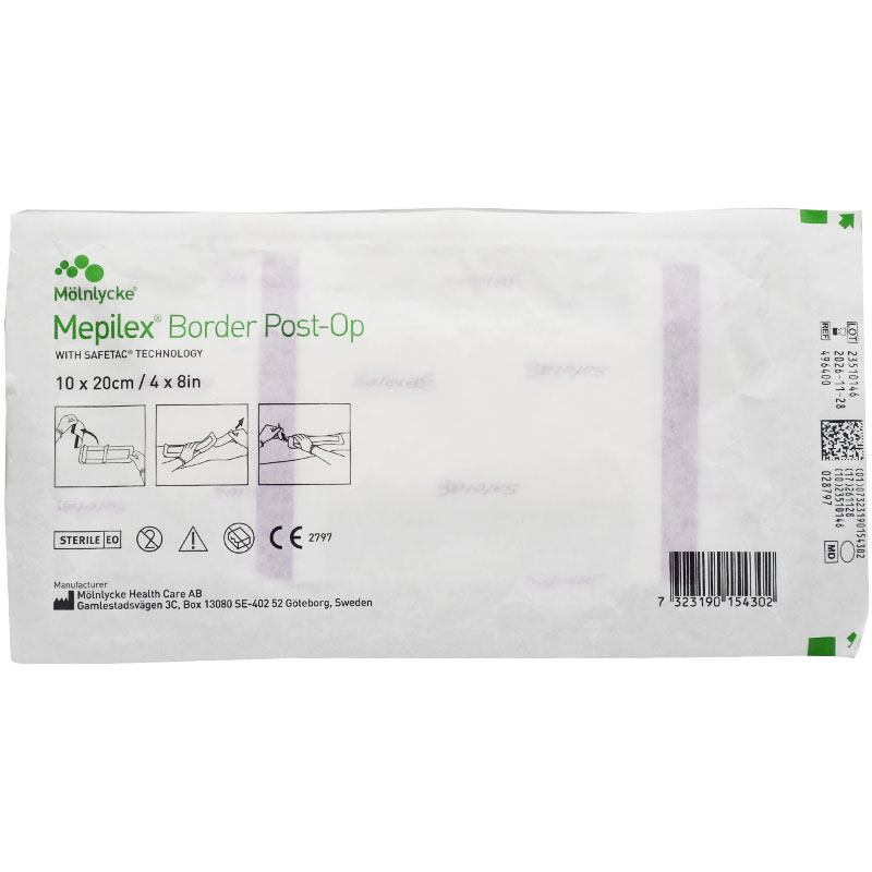 Molnlycke Mepilex Border Post-Op 10 x 20cm