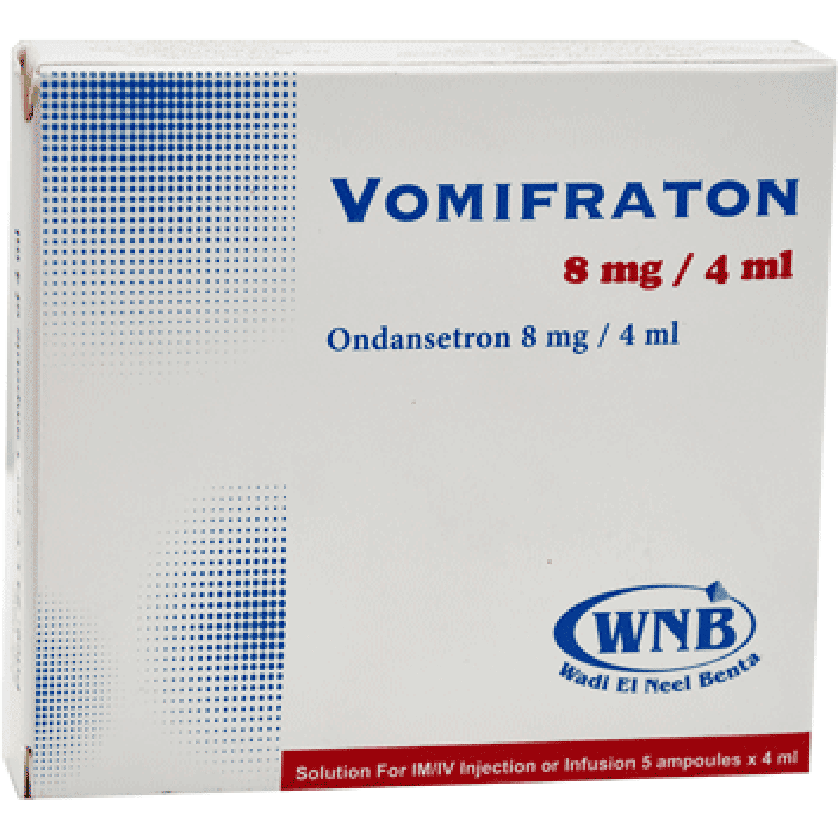 Vomifraton 8mg/4ml IM/IV infusion 5 Ampoule