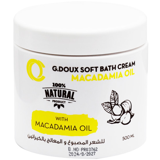 G Doux Soft Macadamia Oil Bath Cream 500ml