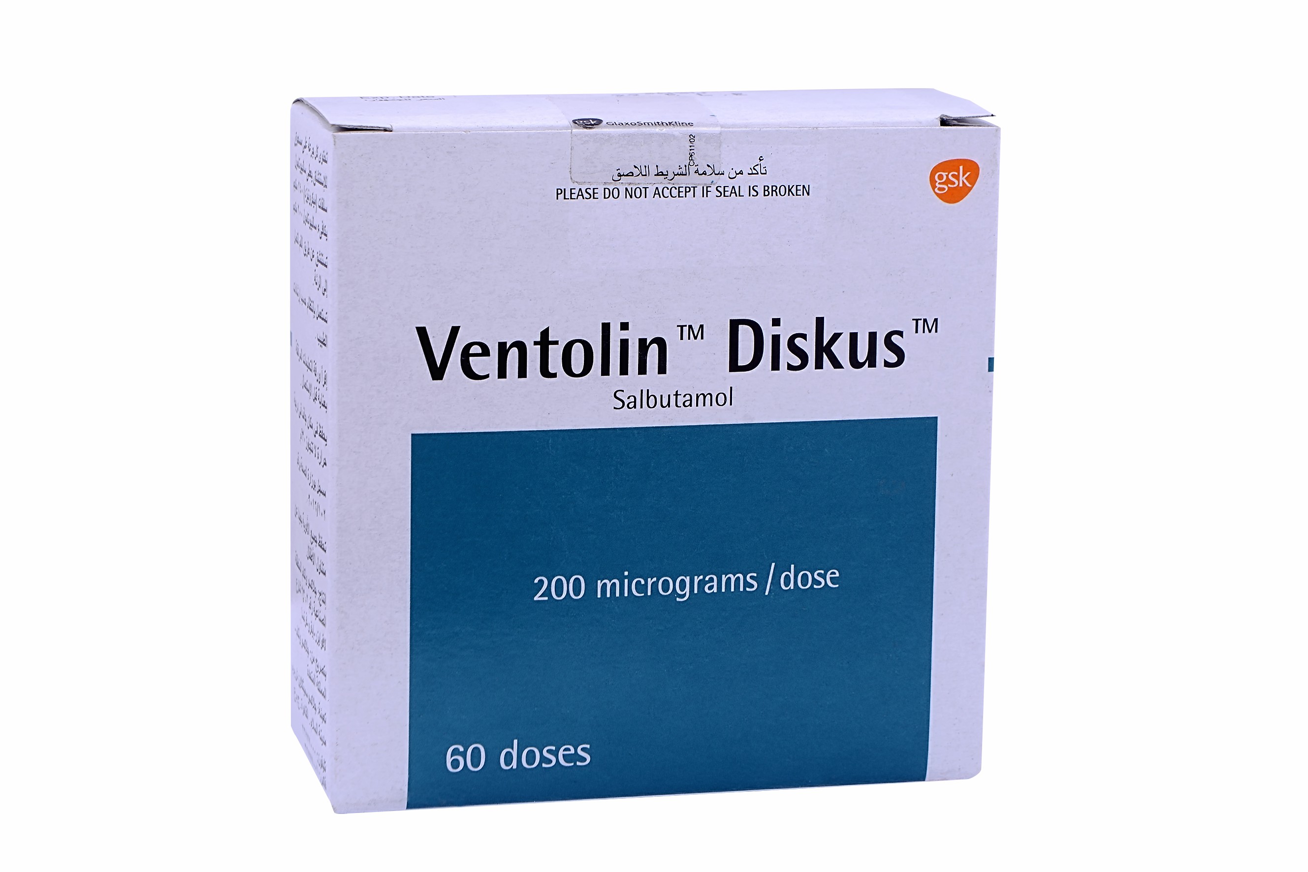 Ventolin 200mcg 60Dose Diskus