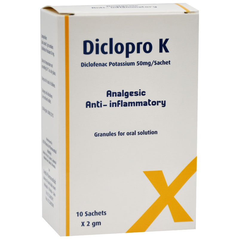 Diclopro K (2gm/Sachet) 50mg Granules 10 Sachet
