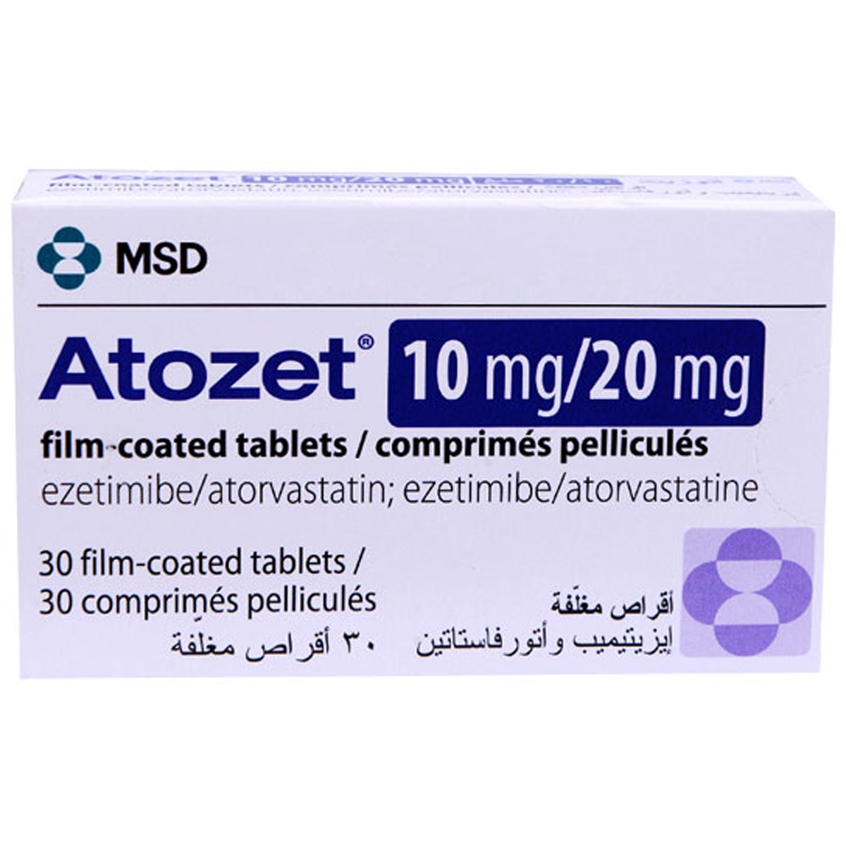 Atozet 10mg/20mg 30 Film Coated Tablets