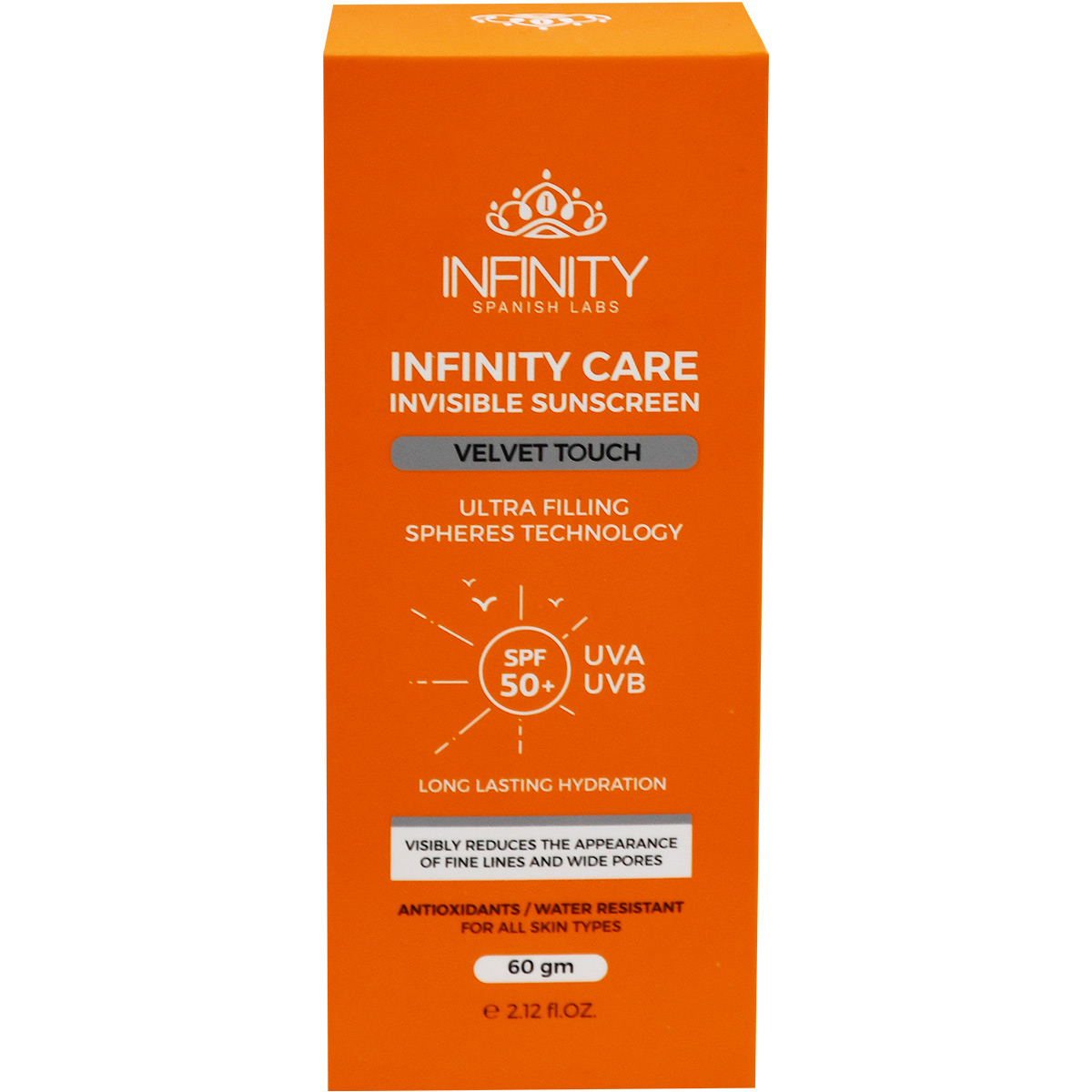 Infinity Care Velvet Touch Sunscreen SPF(50+) Gel 60 gm