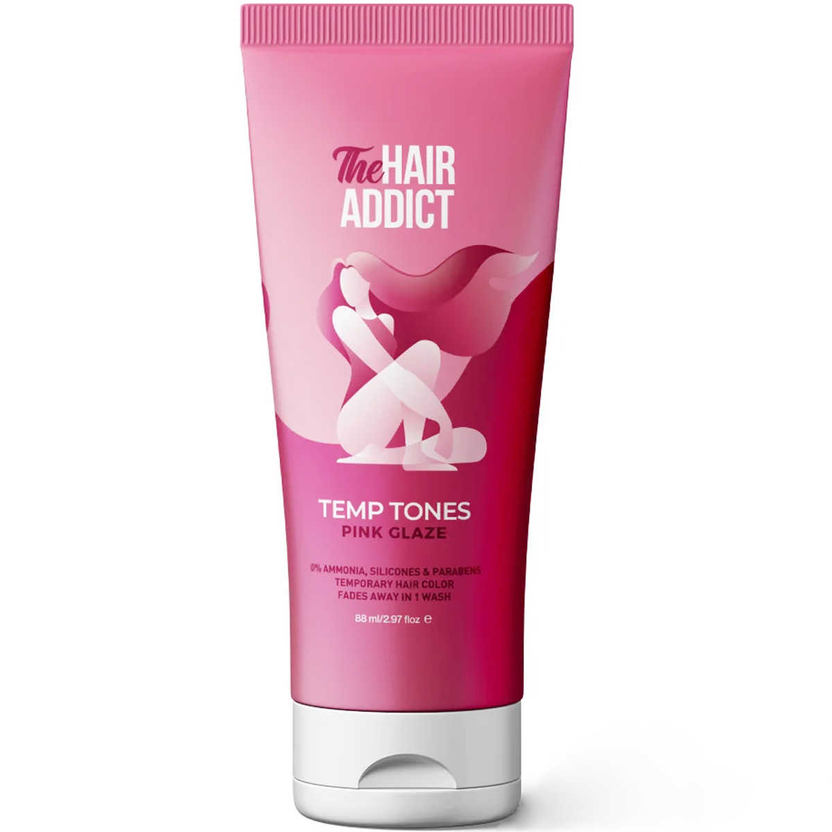 The Hair Addict Temporary Hair Color Pink Glaze 88ml