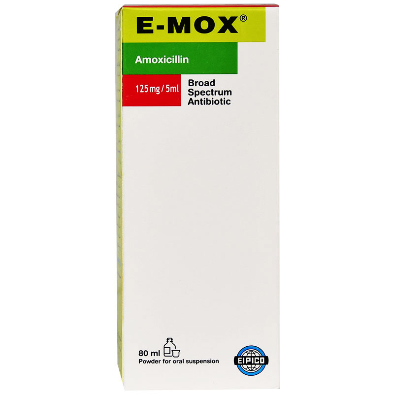 E Mox 125mg/5ml (80ml) Suspension