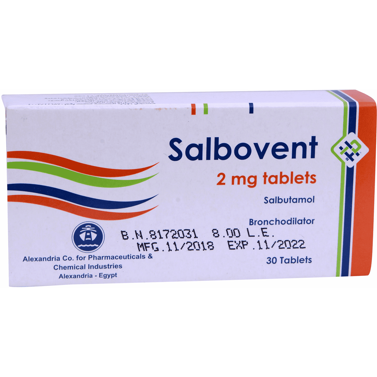 Salbovent 2mg 30 Tablets
