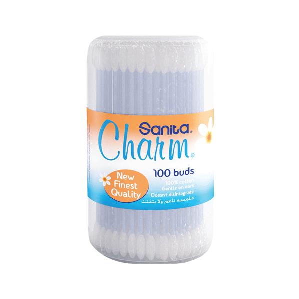 Sanita Charm Cotton Buds 100 Pieces