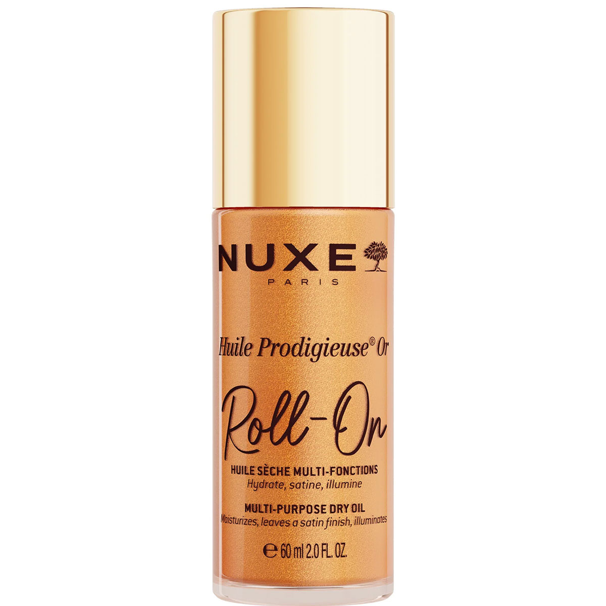 Nuxe Huile Prodigieux Roll On Multi Purpose Dry Oil Gold 60ml
