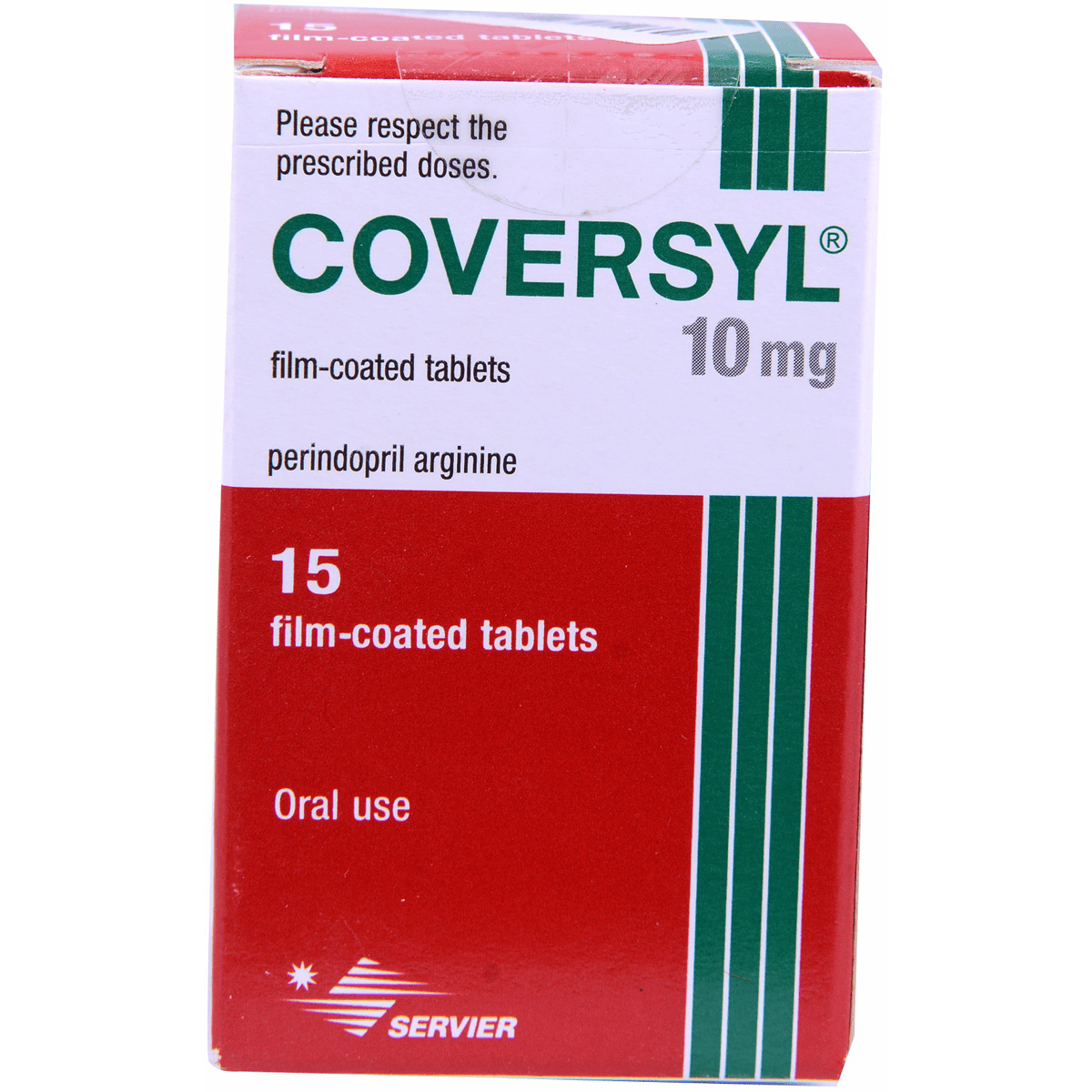 Coversyl 10mg 15 Film Coated Tablets