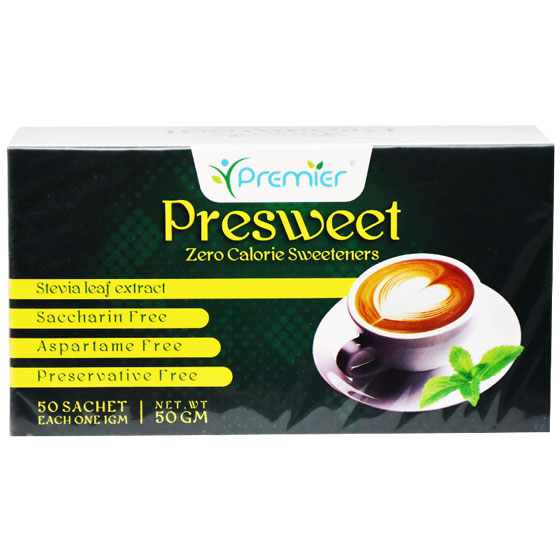 Presweet Zero Calorie Sweetener 50 Sachets