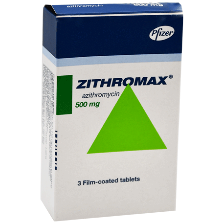 Zithromax 500mg 3 Film Coated Tablet