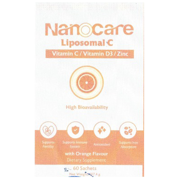 Nanocare Liposomal C Orange Flavor 60 Sachets