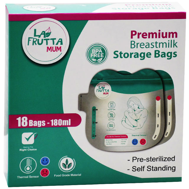 La Frutta Breast Milk Storage Bags 18x180ml/25418