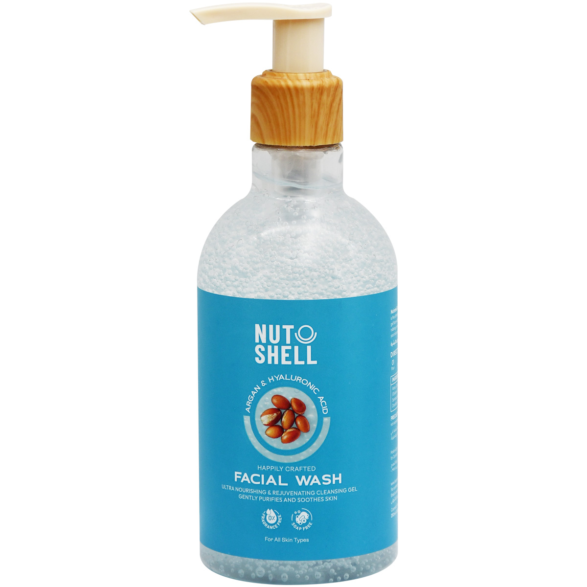 Nut Shell Argan and Hyaluronic Acid Facial Wash 250 ml