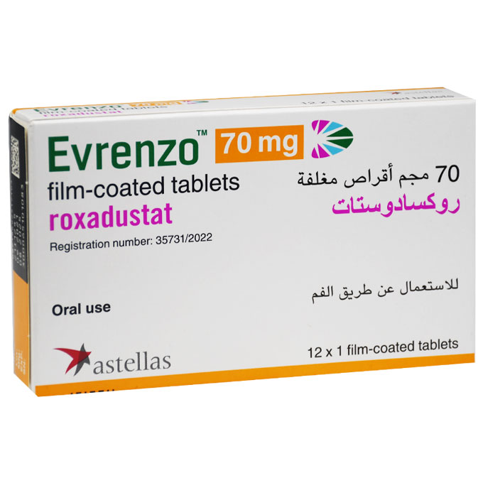 Evrenzo 70mg 12 Film Coated Tablet