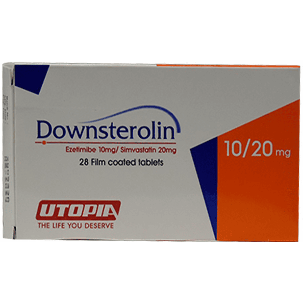 Downsterolin 10/20mg 28 Scored Film Coated Tablets