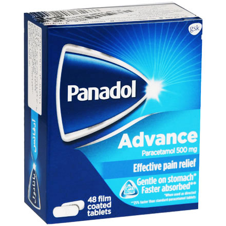 Panadol Advance 500mg (Optizorb) 48 Tablets
